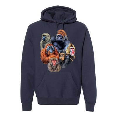 Ape Collage Premium Hoodie