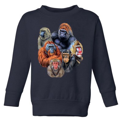 Ape Collage Toddler Sweatshirt