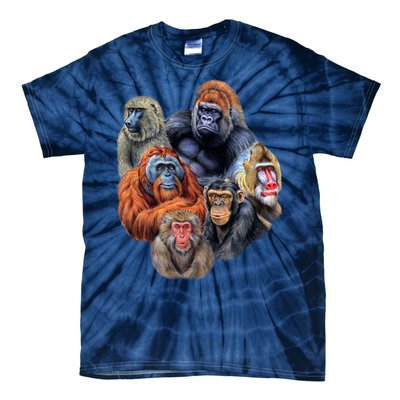 Ape Collage Tie-Dye T-Shirt