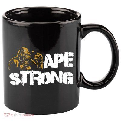 Ape Strong 11oz C Handle Ceramic Mug