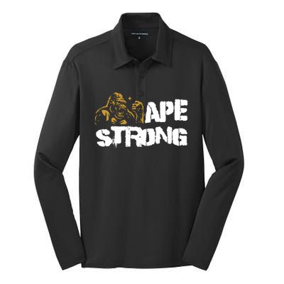 Ape Strong Silk Touch Performance Long Sleeve Polo