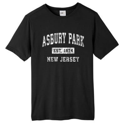 Asbury Park Est 1874 New Jersey Nj Vintage Established Sports Design Tall Fusion ChromaSoft Performance T-Shirt