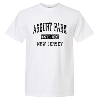 Asbury Park Est 1874 New Jersey Nj Vintage Established Sports Design Garment-Dyed Heavyweight T-Shirt