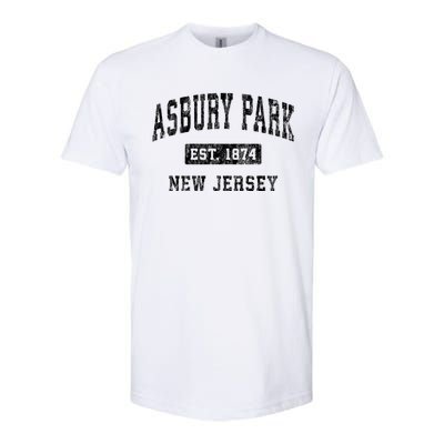 Asbury Park Est 1874 New Jersey Nj Vintage Established Sports Design Softstyle® CVC T-Shirt