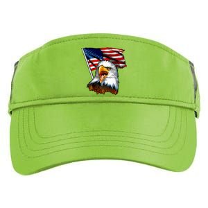 American Patriotic Eagle Flag Adult Drive Performance Visor