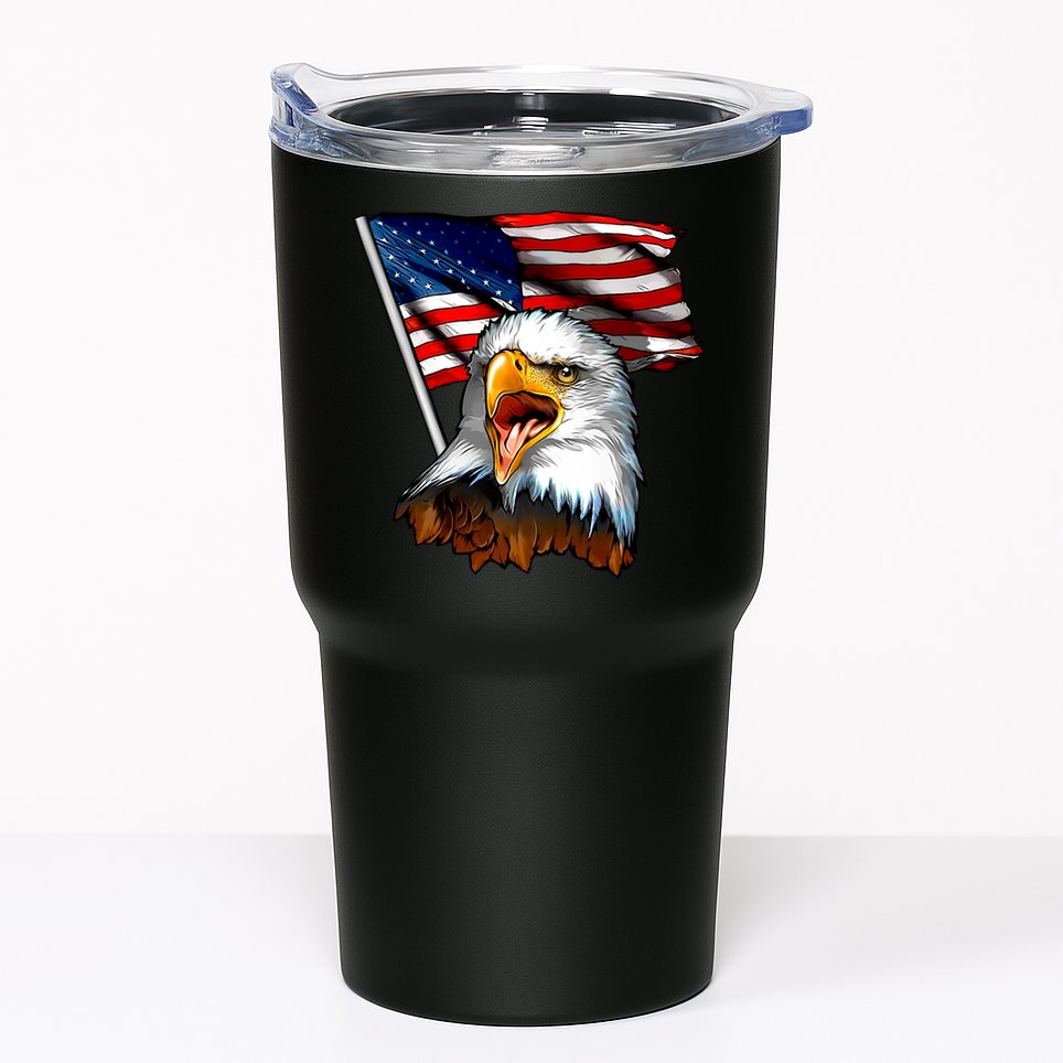 American Patriotic Eagle Flag Tumbler