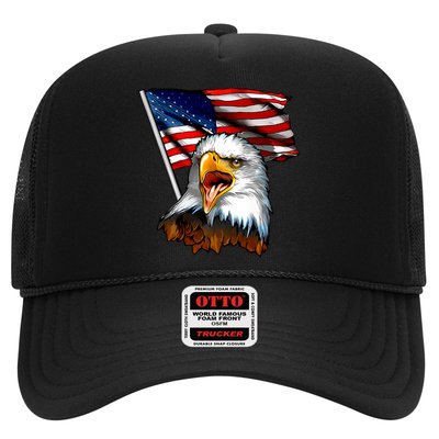 American Patriotic Eagle Flag Trucker Hat