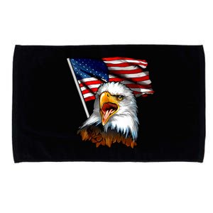 American Patriotic Eagle Flag Microfiber Hand Towel