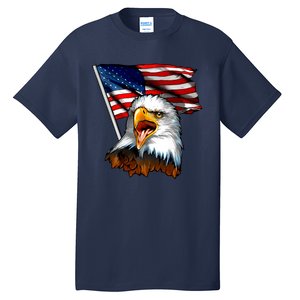 American Patriotic Eagle Flag Tall T-Shirt