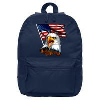 American Patriotic Eagle Flag 16 in Basic Backpack