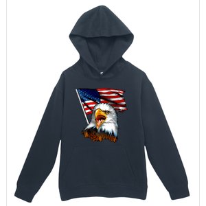 American Patriotic Eagle Flag Urban Pullover Hoodie