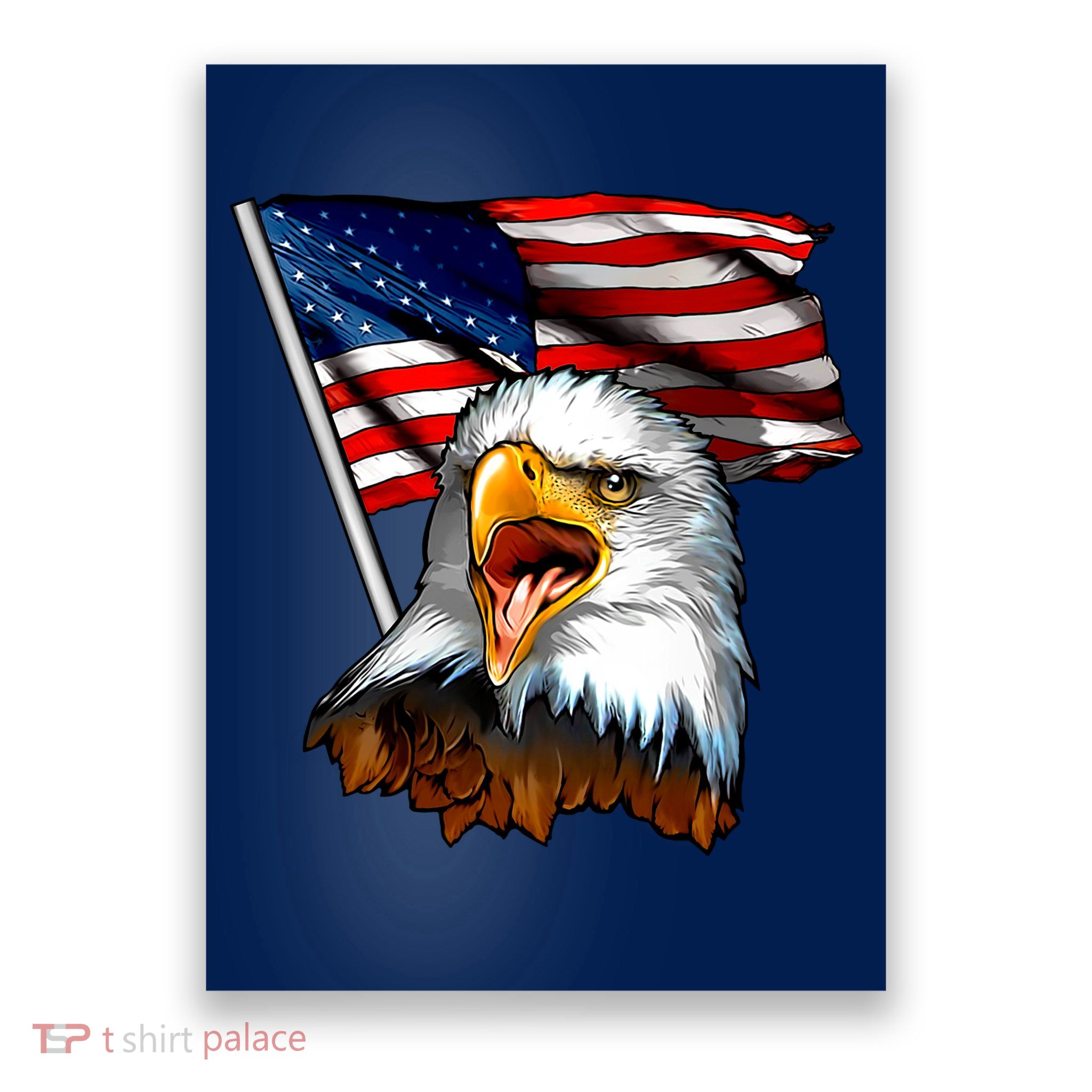 American Patriotic Eagle Flag Poster