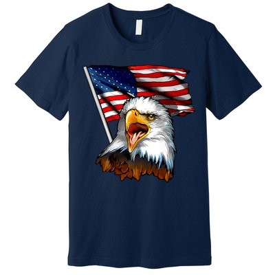 American Patriotic Eagle Flag Premium T-Shirt