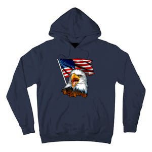 American Patriotic Eagle Flag Tall Hoodie