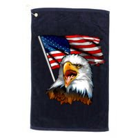 American Patriotic Eagle Flag Platinum Collection Golf Towel