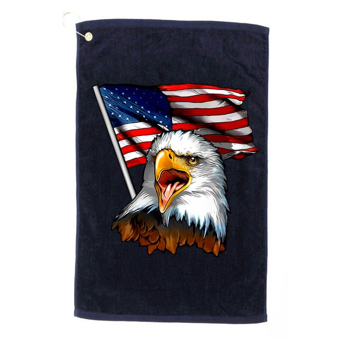 American Patriotic Eagle Flag Platinum Collection Golf Towel