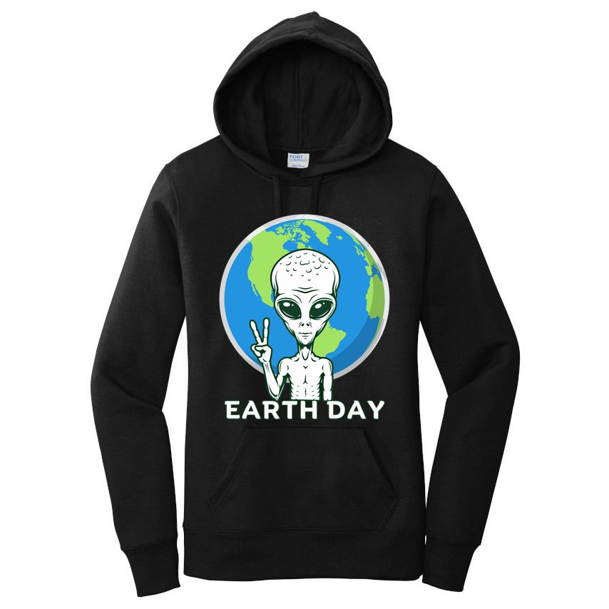 Alien Planet Earth Day April 22 Earth Day Cute Gift Women's Pullover Hoodie