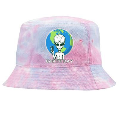 Alien Planet Earth Day April 22 Earth Day Cute Gift Tie-Dyed Bucket Hat