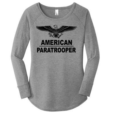 American Paratrooper Eagle Women's Perfect Tri Tunic Long Sleeve Shirt