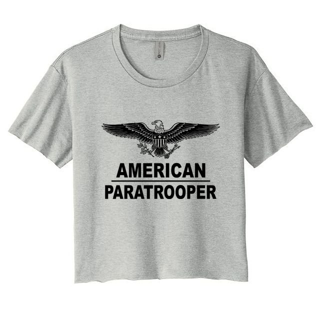 American Paratrooper Eagle Crop Top