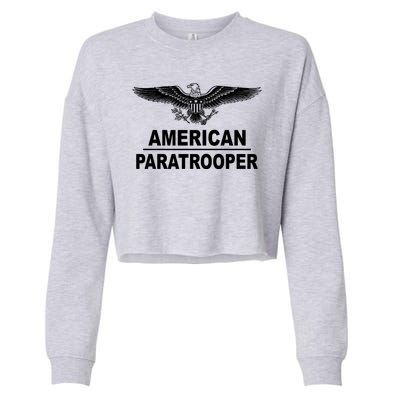 American Paratrooper Eagle Cropped Pullover Crew