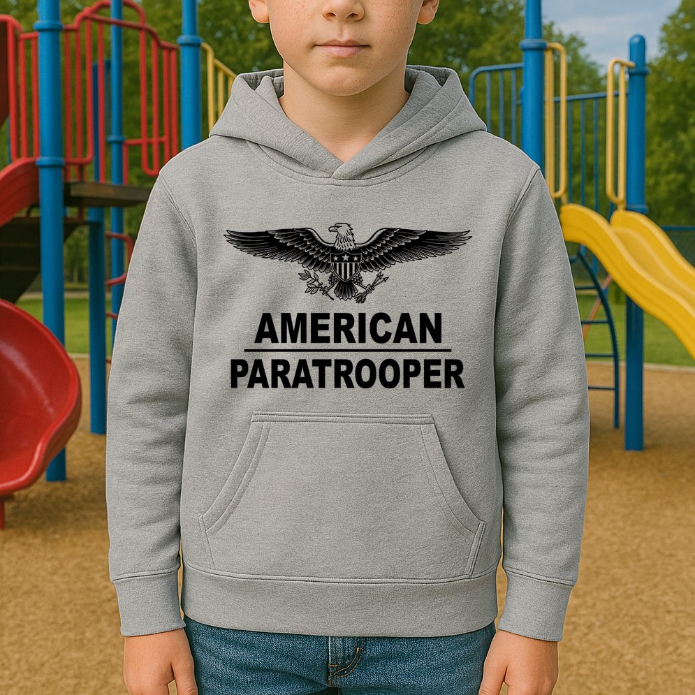 American Paratrooper Eagle Kids Hoodie