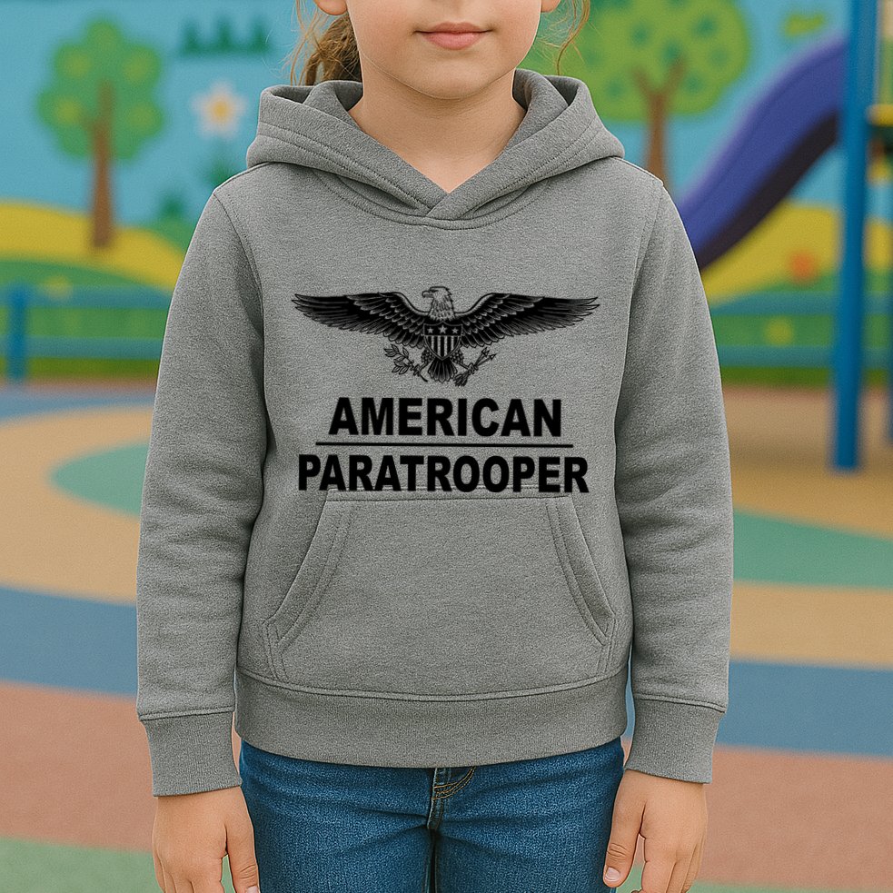 American Paratrooper Eagle Kids Hoodie