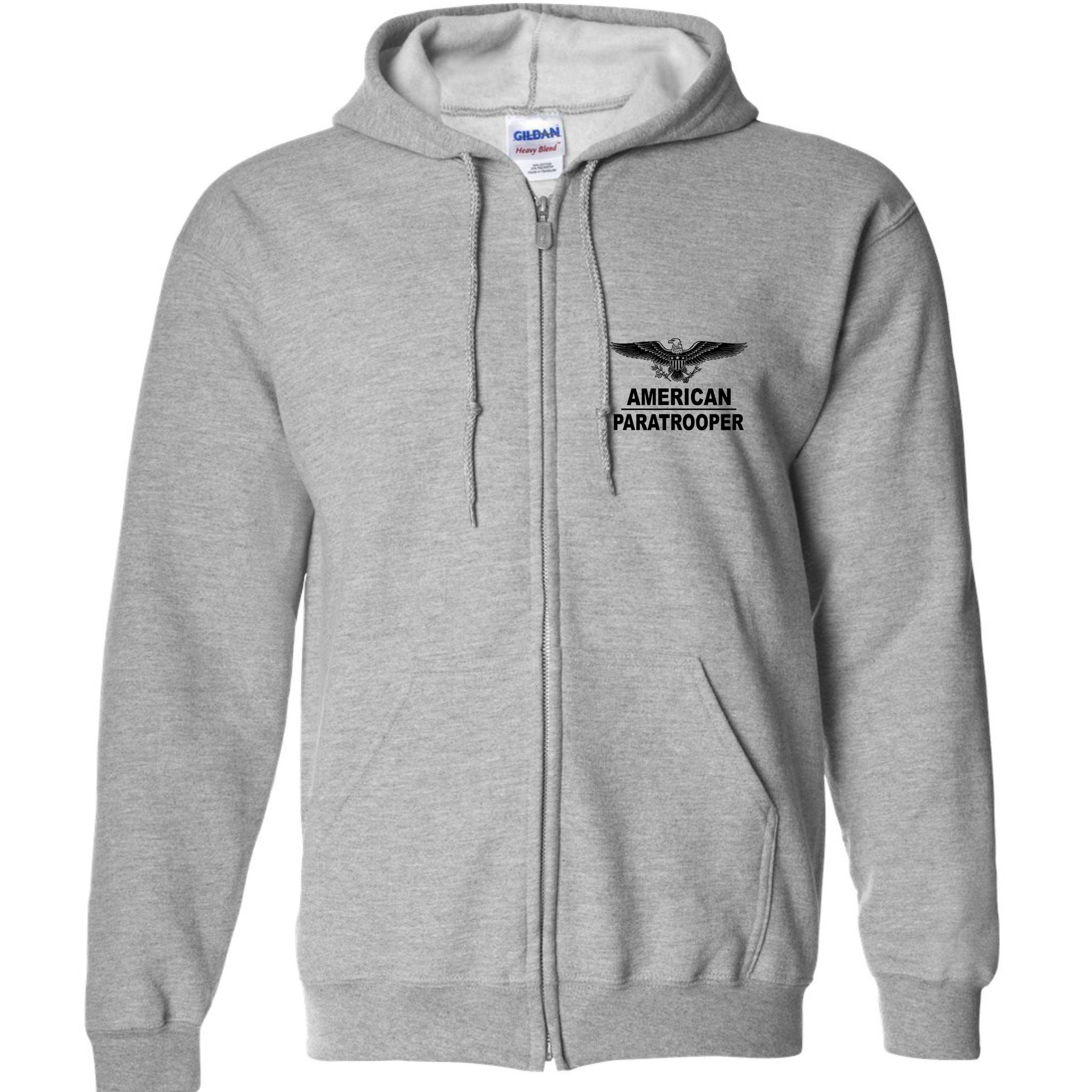 American Paratrooper Eagle Full Zip Hoodie