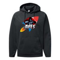 Apes To The Moon Performance Fleece Hoodie