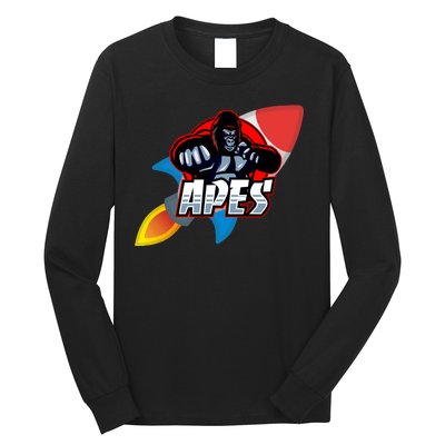 Apes To The Moon Long Sleeve Shirt