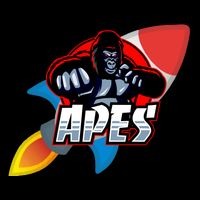 Apes To The Moon Apron
