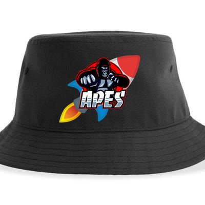 Apes To The Moon Sustainable Bucket Hat