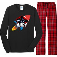 Apes To The Moon Long Sleeve Pajama Set