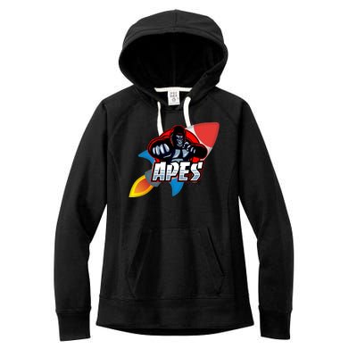 Apes To The Moon Women's Fleece Hoodie