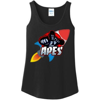 Apes To The Moon Ladies Essential Tank