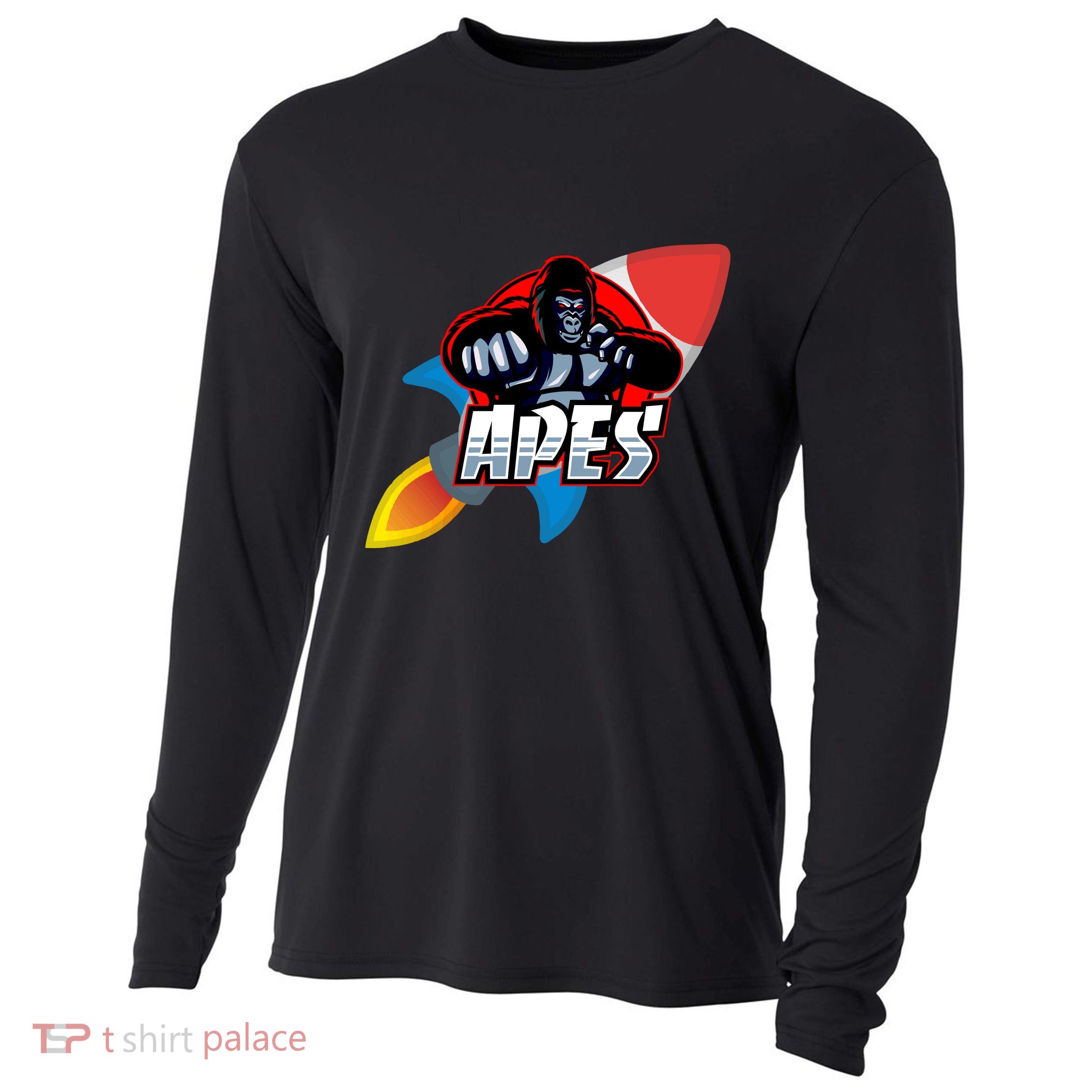 Apes To The Moon Cooling Performance Long Sleeve Crew
