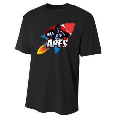 Apes To The Moon Performance Sprint T-Shirt