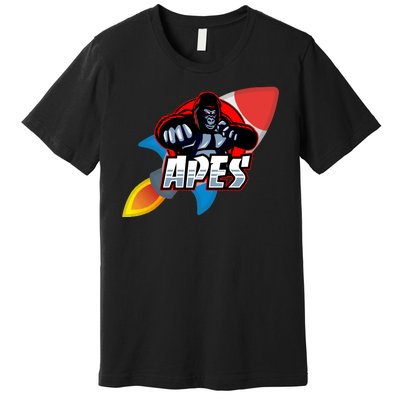 Apes To The Moon Premium T-Shirt