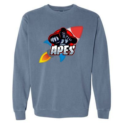 Apes To The Moon Garment-Dyed Sweatshirt