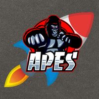 Apes To The Moon Cotton Canvas Backpack