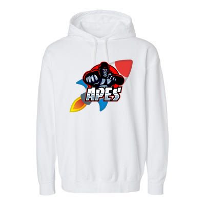 Apes To The Moon Garment-Dyed Fleece Hoodie