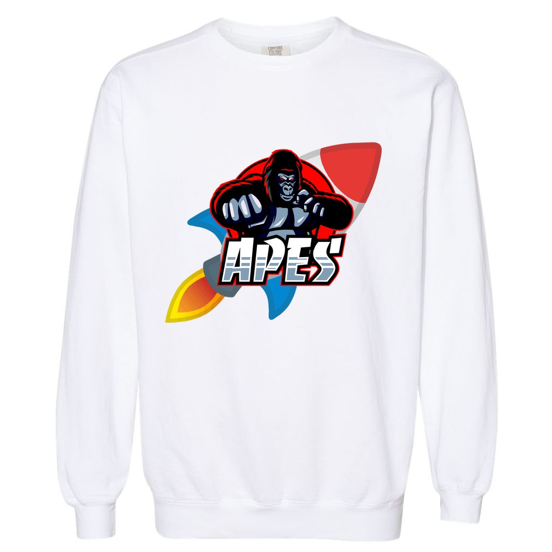 Apes To The Moon Garment-Dyed Sweatshirt