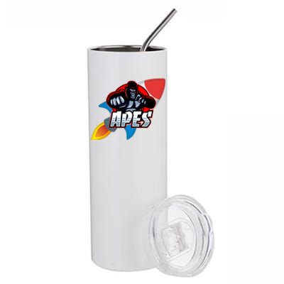 Apes To The Moon Stainless Steel Tumbler