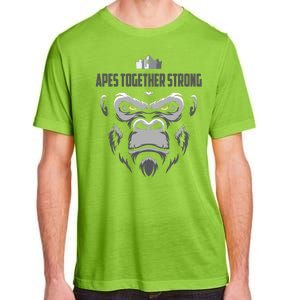 Apes Together Strong Gorilla HODL Stocks Adult ChromaSoft Performance T-Shirt