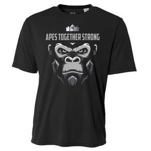 Apes Together Strong Gorilla HODL Stocks Cooling Performance Crew T-Shirt