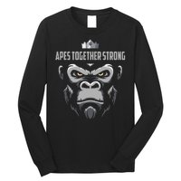 Apes Together Strong Gorilla HODL Stocks Long Sleeve Shirt