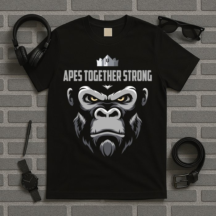 Apes Together Strong Gorilla HODL Stocks T-Shirt