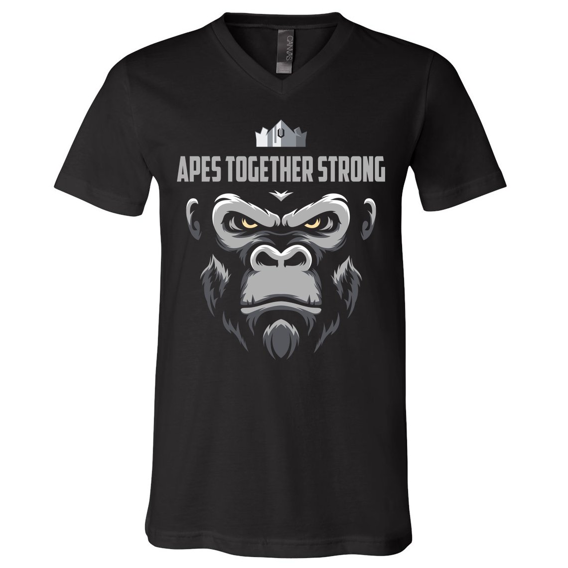 Apes Together Strong Gorilla HODL Stocks V-Neck T-Shirt