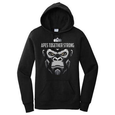 Apes Together Strong Gorilla HODL Stocks Women's Pullover Hoodie