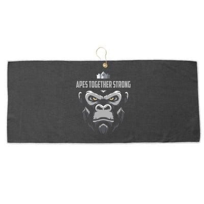 Apes Together Strong Gorilla HODL Stocks Large Microfiber Waffle Golf Towel